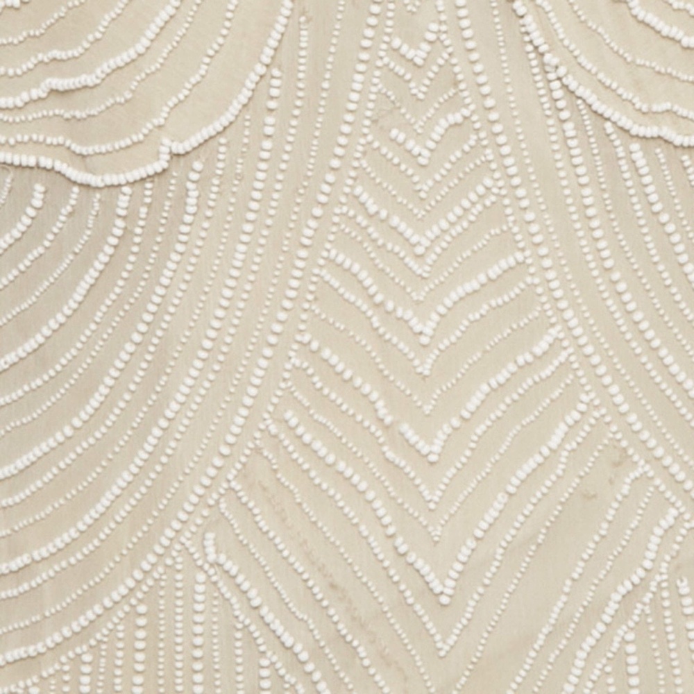 Stella McCartney Silk Chiffon Beaded Mini Dress Beige EU 40 Cocktail - Picture 3 of 6